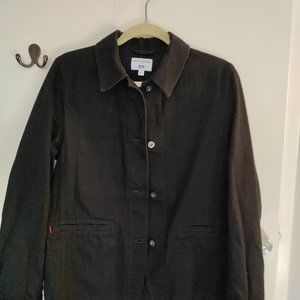 Uniqlo black cotton utility jacket